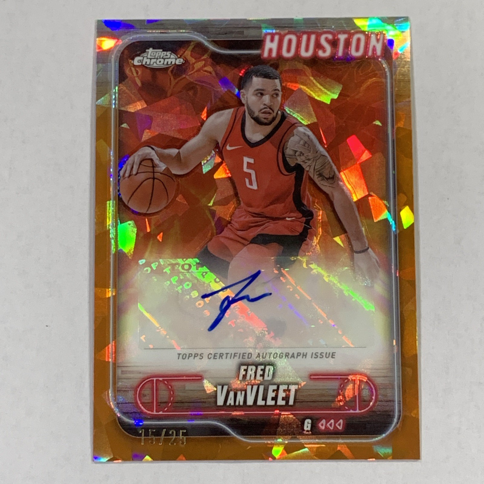 Fred VanVleet 2024 Topps Chrome Sapphire Edition #TCA-FV Chrome