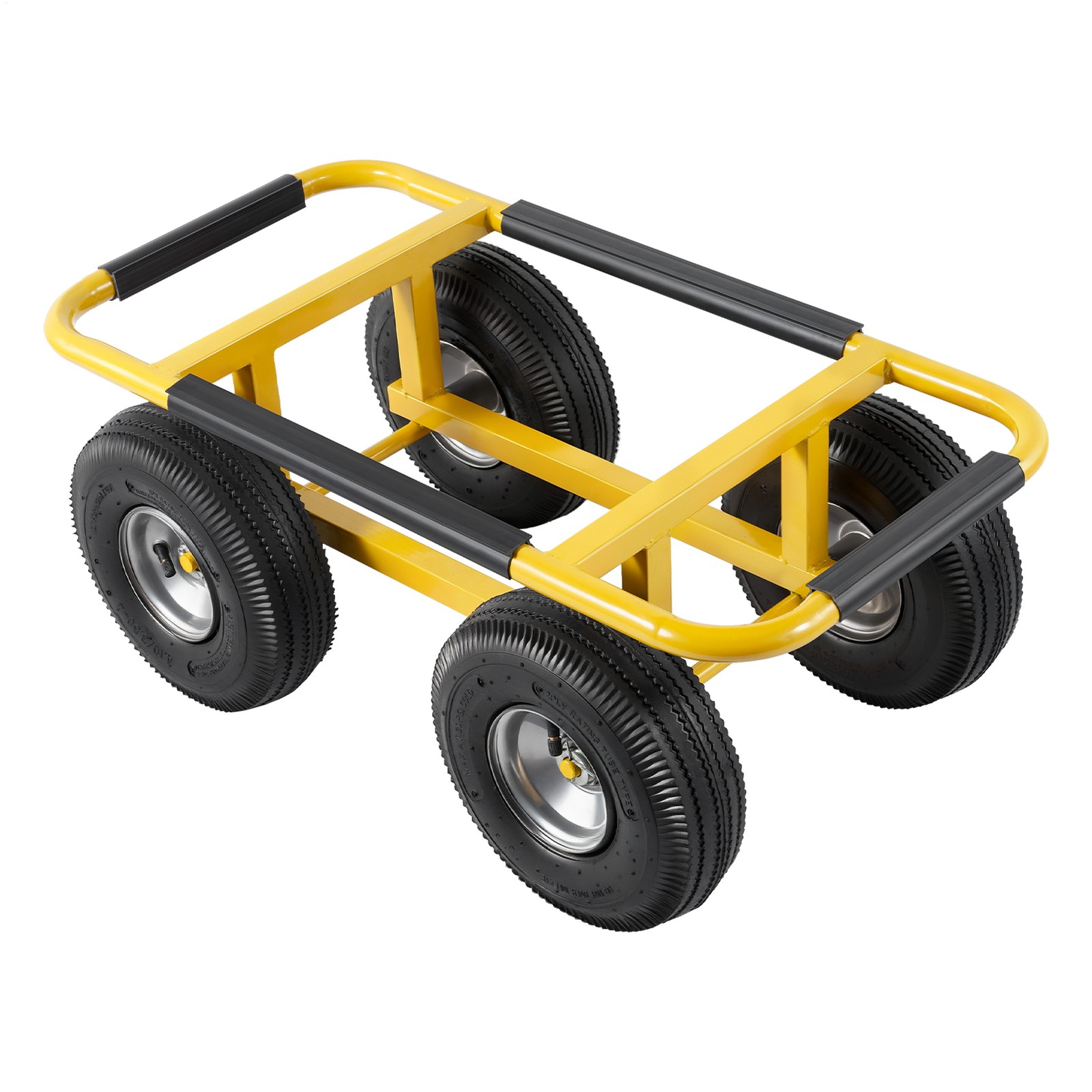 Dolly Trolley Removal Cart, 25cm Pneumatic Wheels, 540kg Load, Metal, 75x38cm