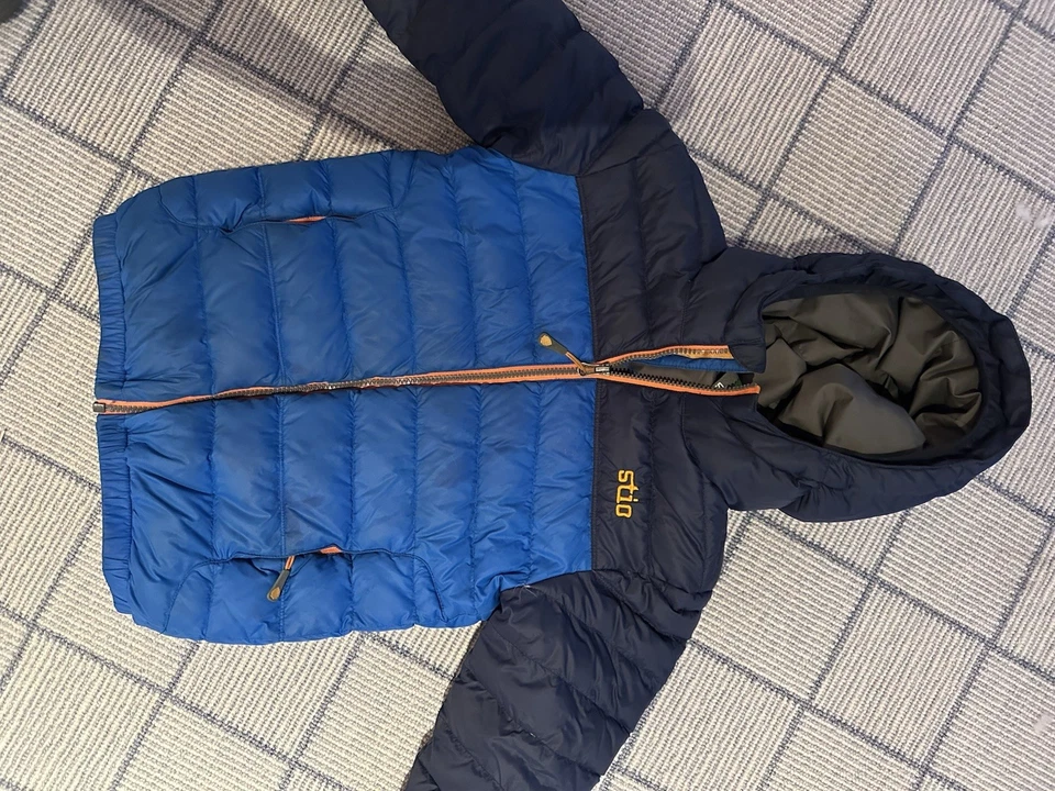 STIO ~ kids Hometown Down Hooded Jacket ~ Green Size 8 Youth boys girls - Image 3 of 4