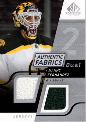 2008-09 SP Game Used Dual Authentic Fabrics #AFMN Manny Fernandez Jersey - HKY