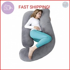 AMCATON 60 Inch Pregnancy Pillow for Sleeping, Extra Large U Shaped Body Pillow,