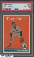1958 Topps #393 Tony Kubek New York Yankees PSA 8