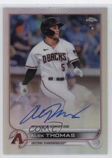 2022 Topps Chrome Rookie Refractor 446/499 Alek Thomas #RA-AT Auto 0af3