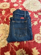 Wrangler Cowboy Slim Bootcut Jeans Boys 10 Blue Denim Adjustable Waist