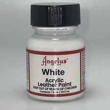 Paint - Acrylic Leather Paint - Angelus - White - 1 fl.oz.