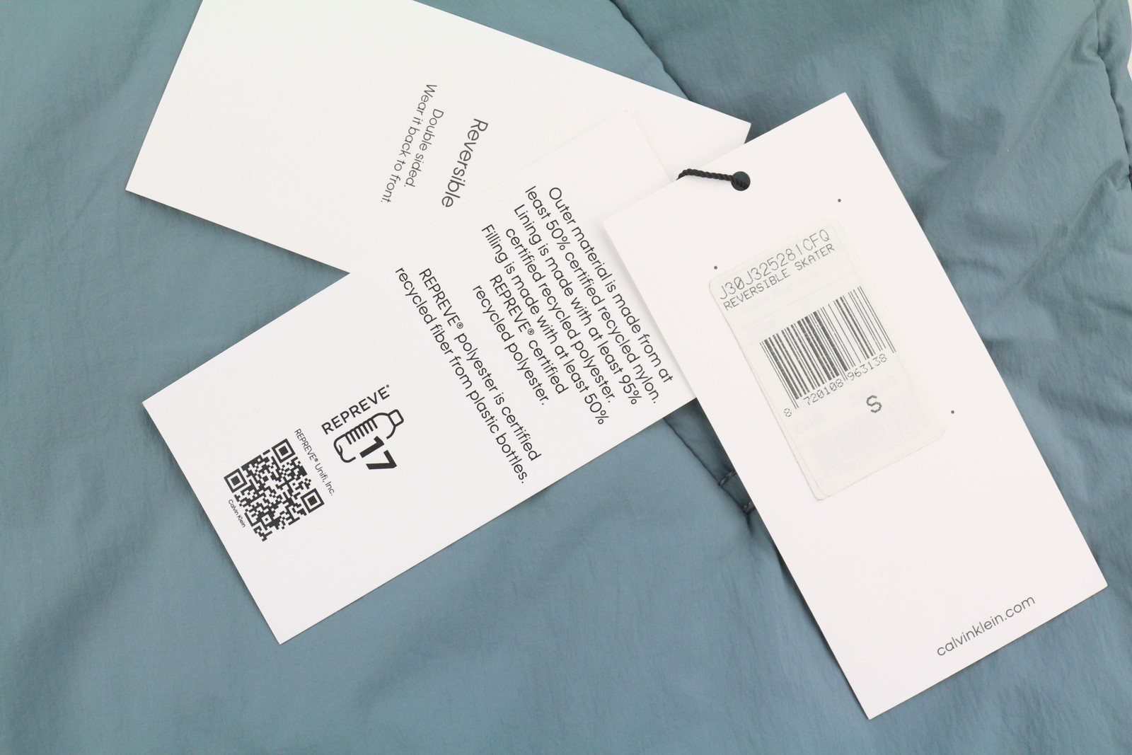 CALVIN KLEIN Reversible Skater Men Jacket S Boxy Unisex Oversized Fit RRP279 * thumbnail 13