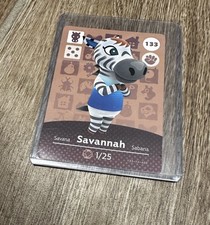 Savannah  133 Animal Crossing Amiibo Card AUTHENTIC Series 2