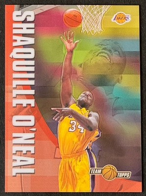 SHAQUILLE O'NEAL SHAQ 2001-02 Topps Chrome Team Topps #TT1 LOS ANGELES LAKERS