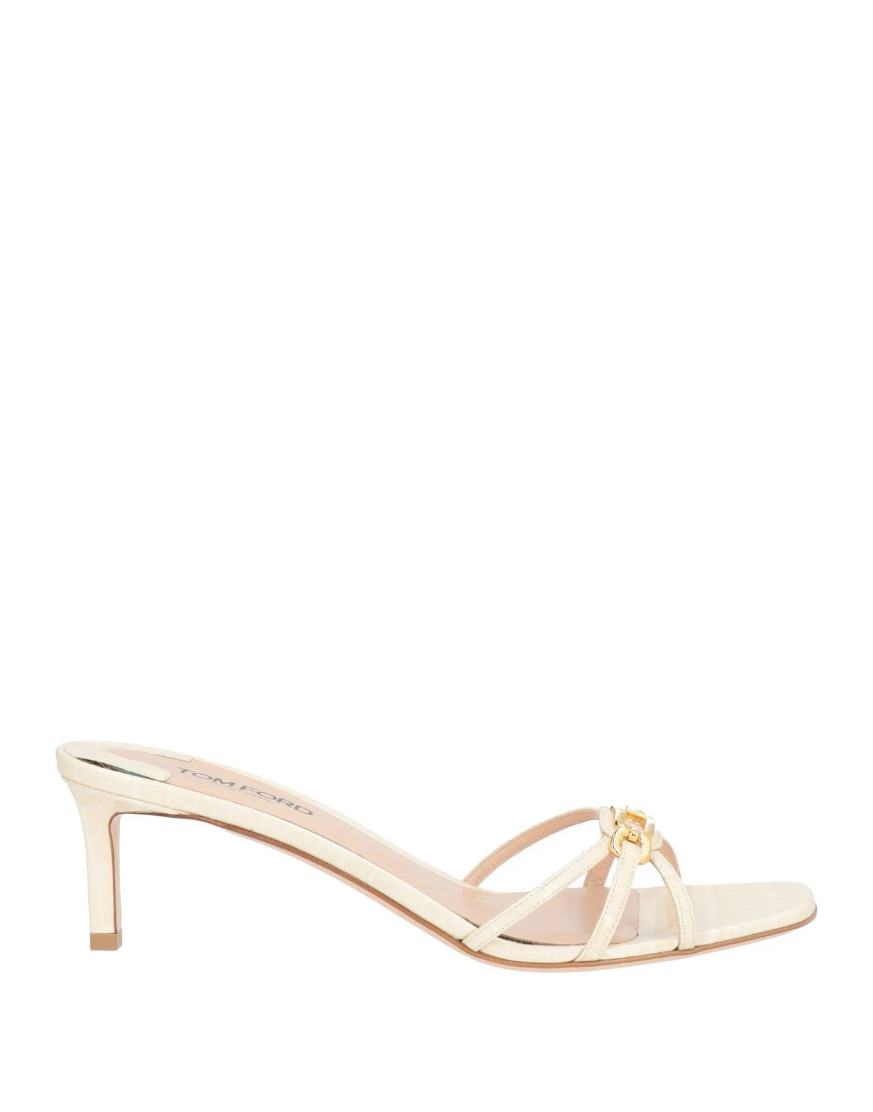 Tom Ford - Women - Leather Sandals - Ivory 191790₽