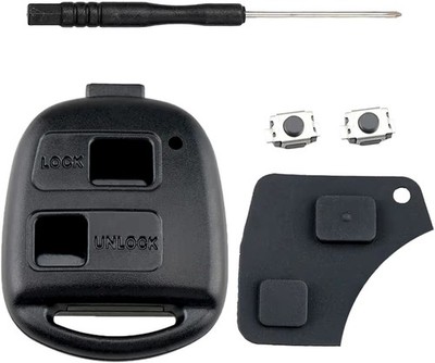 2 Tasten Ersatz Schlüsselgehäuse Fernbedienung für Toyota Yaris Corolla RAV4 