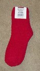 NWT 1 Pair Women's  Fluffy Fuzzy Socks  by Yacht & Smith NEW Cherry Red — photo 2