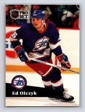 1991-92 Pro Set Ed Olczyk #265 Winnipeg Jets Hockey Card