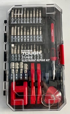 Hyper Tough 77 Piece Electronic Repair Kit  Tool Precision Bits