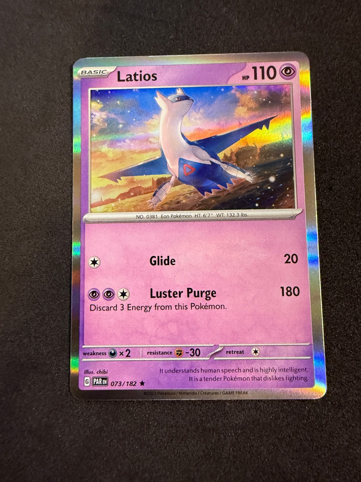 Latios [Holo] #73 Pokemon Paradox Rift TCG