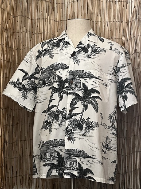 Royal Creations Mens SS Button Up Hawaiian Shirt-XL-Cotton / Poly-MADE IN HAWAII