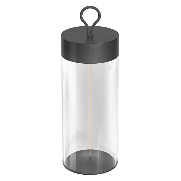 Led Akku Tischlampe Anthrazit Osram 2700 K Tragbar H:32 Cm Tischlampe Dimmbar-image