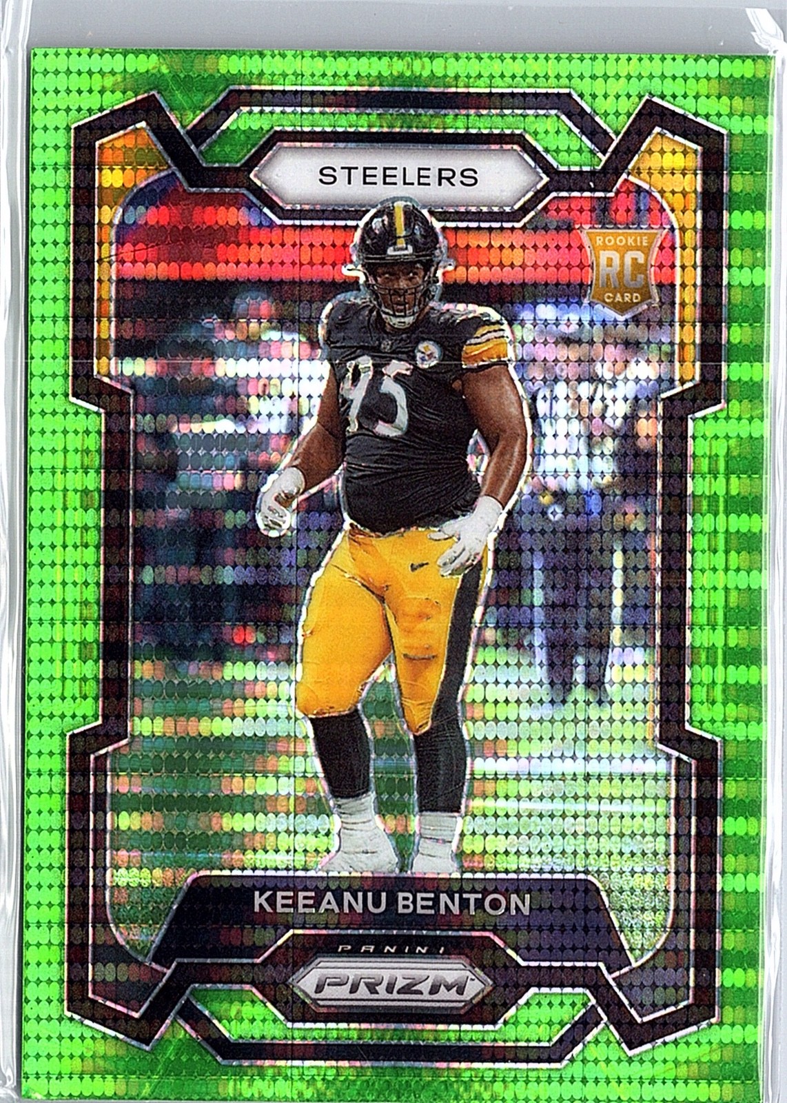 Keeanu Benton Panini Prizm #387 Neon Green Pulsar