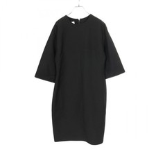 Valentino Dress WB3VAWJ11CF wool silk Black Used Women #46