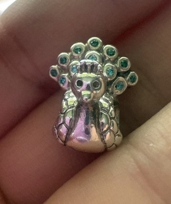 Authentic Pandora Peacock Charm 791227MCZ Retired