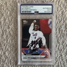 Ace Bailey Signed Topps Now Card Autograph Rookie PSA/DNA COA Mets Utah Jazz