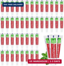100 Tubes Travel Size Toothpaste in Bulk, Disposable 1 Fl Oz Pack of 100
