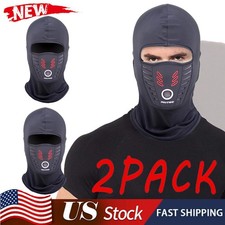2PACK Balaclava Face Mask UV Protection Ski Motorcycle Snowboard Hood Shiesty