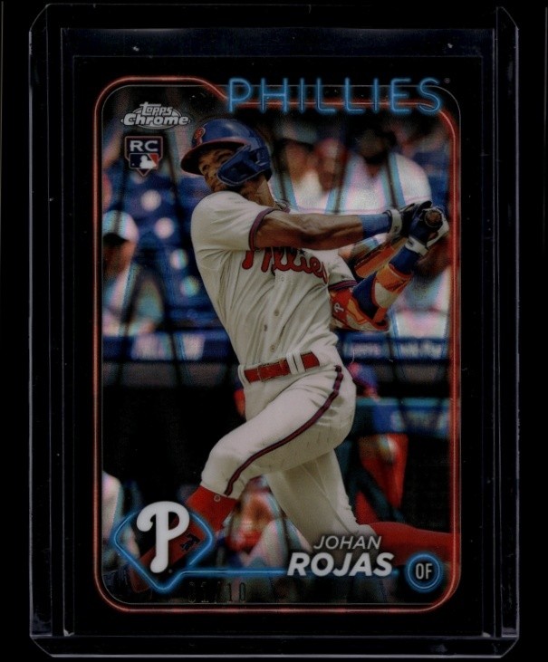 2024 Topps Chrome Baseball Johan Rojas #273 Black RayWave Refractor /10
