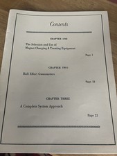 The Selection and Use of Magnet Charging & Treatig Equipment