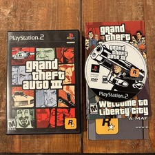 Grand Theft Auto III GTA 3 (PlayStation 2 PS2) Black Label CIB COMPLETE with MAP