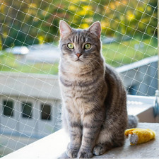 Katzennetz Balkon 10x3 m UV-beständig reißfest transparent Nylon Schutz