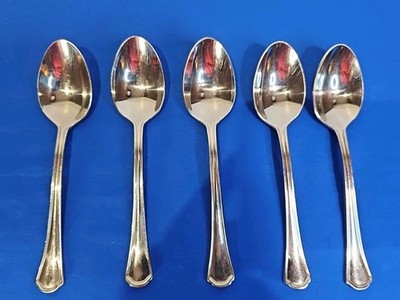 Reed & Barton ARLINGTON NEWTON Stainless Steel Flatware Set of 5 Table Spoons