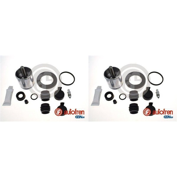 2X Autofren Bremssattel RAPARATUR-SATZ Hinten Passend FüR Audi Q2 Nissan-image