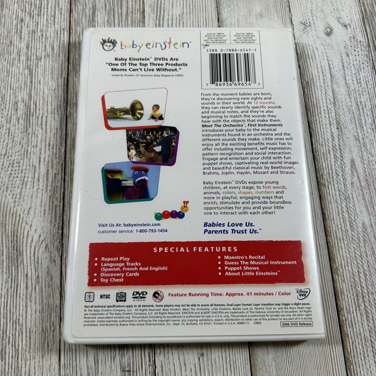 Baby Einstein Meet The Orchestra DVD 2006 First Instruments
