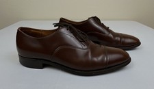 Church s Custom Grade Brown Leather Cap Toe Shoes Men Sz 9E 10US Made In England