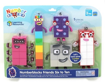 Learning Resources Zahlenblöcke Freunde sechs bis zehn Spielfiguren für Kinder ab 3+ Jahren