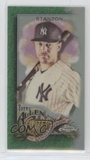 2022 Topps Allen & Ginter Chrome Mini Green Refractor /99 Giancarlo Stanton #13