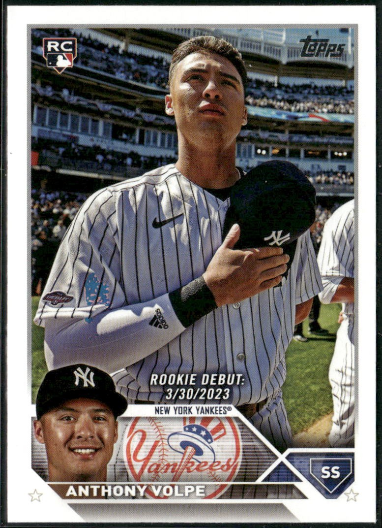 Anthony Volpe 2023 Topps Update #US77 New York Yankees RC