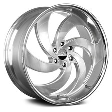 Strada Retro 6 Wheel 24x10 24 6x139.7 106.4 Silver Single Rim