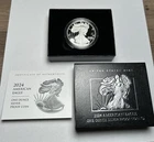 2024-S Proof $1 American Silver Eagle Box, OGP & COA