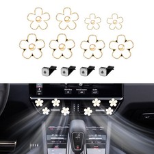 8PCS Daisy Flower Air Vent Clip Accessories, Air Conditioning Outlet Clip, Ca...