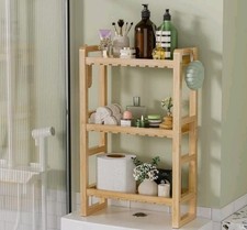 AmazerBath Bamboo Over The Toilet Storage Shelf - 3-Tier Bathroom Organizers