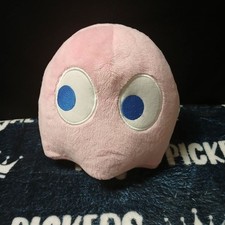 Pink Ghost PINKIE Pinky Soft Stuffed Plush Ms. Pac-Man Bandai Namco 7" Official