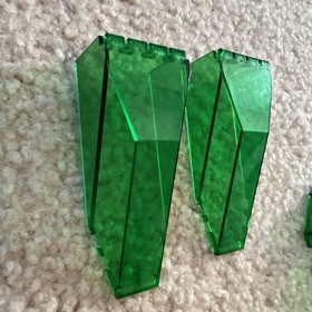 LEGO SPACE POLICE Trans Green Windscreen LOT 6984 6897 6957 1990s set 5 pieces