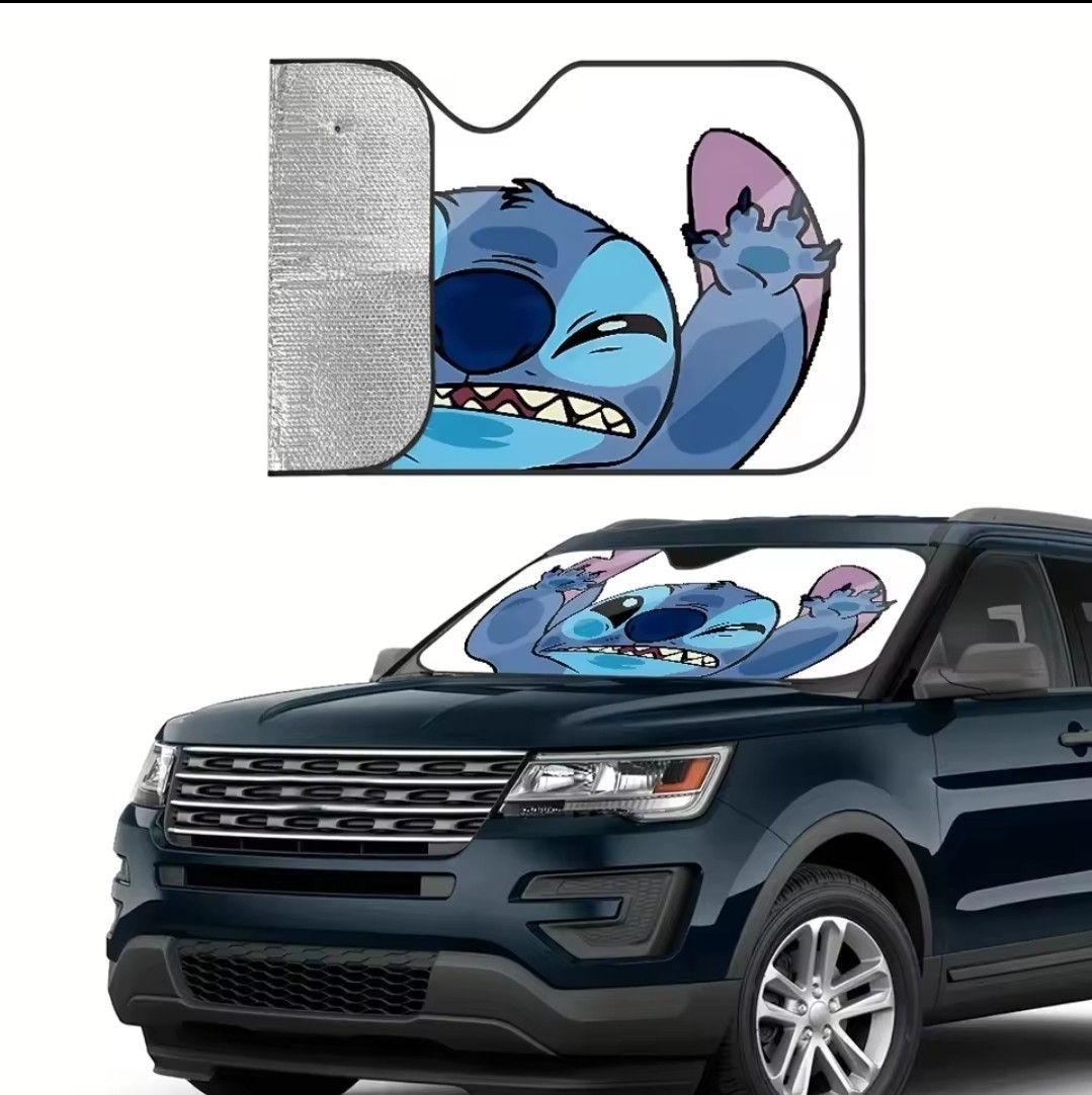 Parabrisas Sol Coche Lilo & Stitch Protección Automóvil Animados Divertido