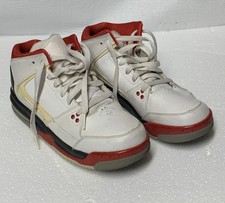 Nike Boys Air Jordan Flight Origin 599606-101 White Basketball Shoes Sneakers 7Y