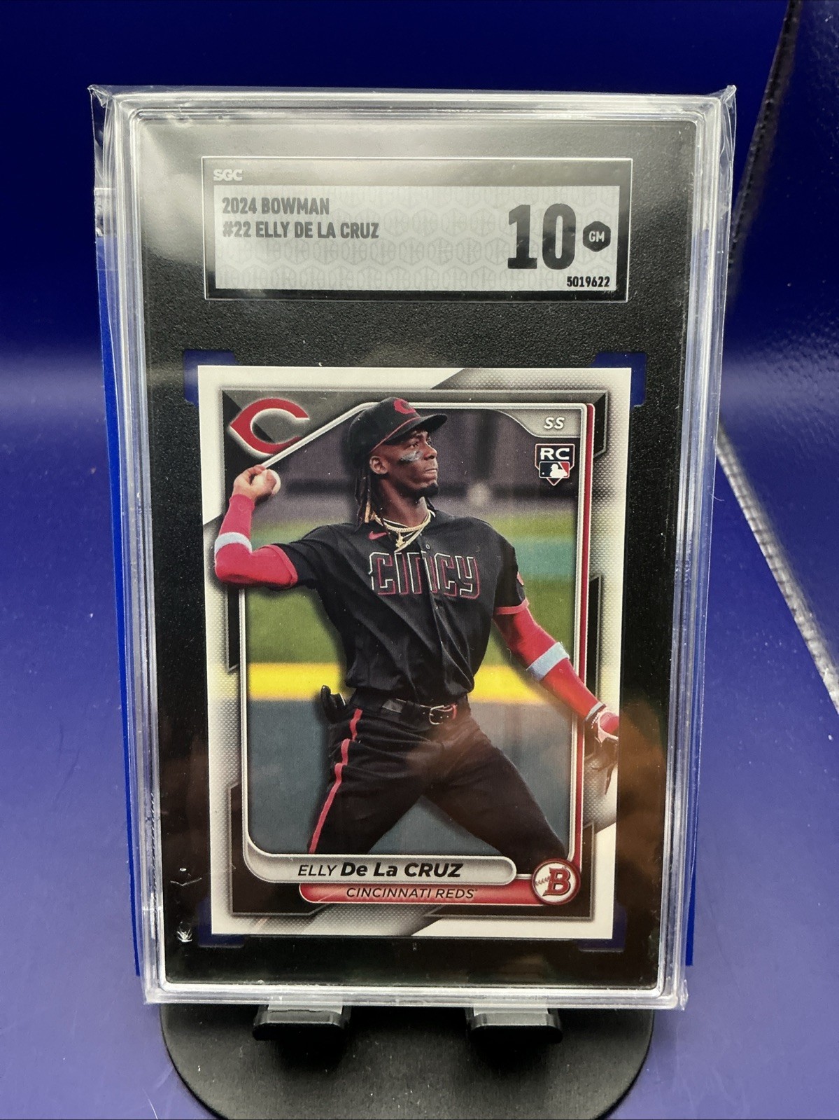 2024 Bowman Rookie Elly De La Cruz SGC 10 #22 Cincinnati Reds RC