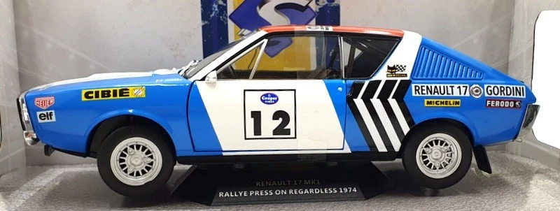 Solido escala 1/18 diecast S1803703 - 1974 Renault 17 MK1 #12 Rally PoR 1974 Foto 3 de 4