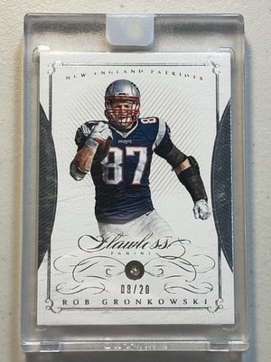 Rob Gronkowski 2015 Panini Flawless /20 Diamond #28 Sealed New England Patriots