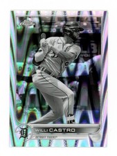 2022 Topps Chrome Sonic Willi Castro Black & White RayWave Parallel