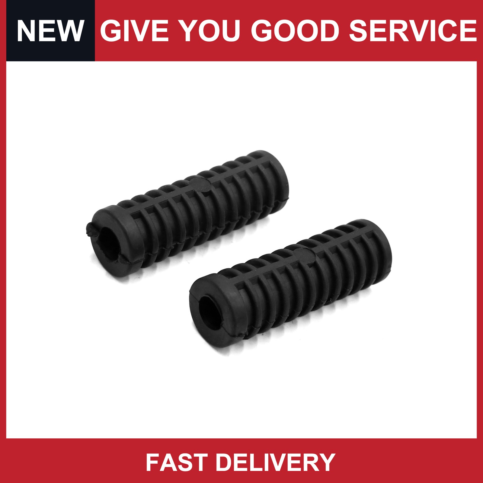 1Pair 12mm 15mm Rubber Motorcycle Rearsets Rear Set Footrest Pedal Cover Shell